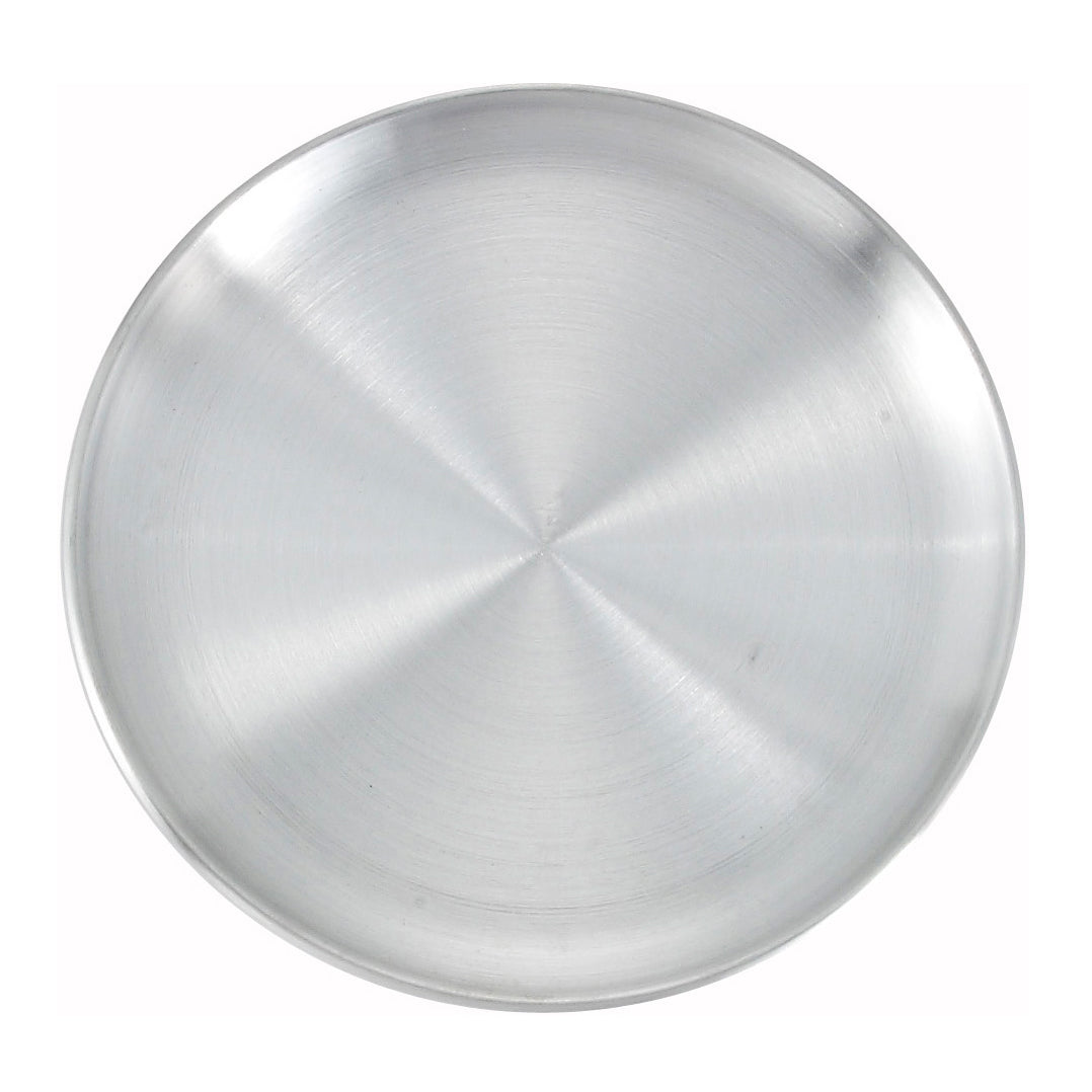 Winco APZC-9 9" Aluminum Coupe Pizza Tray, Round | aluminum (gauge unspecified)