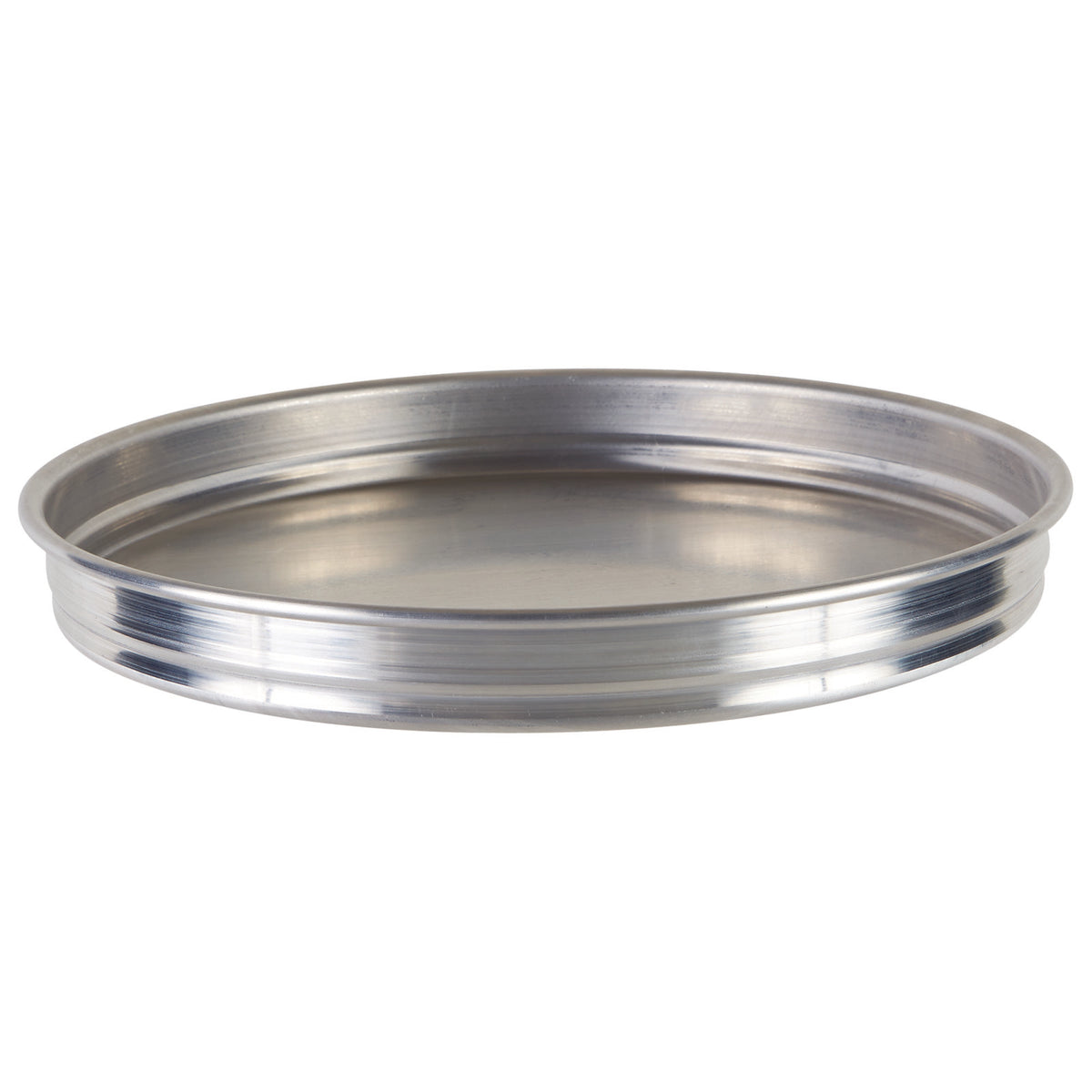 Winco APZK-1015 10" x 1.5" Deep Stackable Aluminum Pizza Pan, Round | aluminum (gauge unspecified)