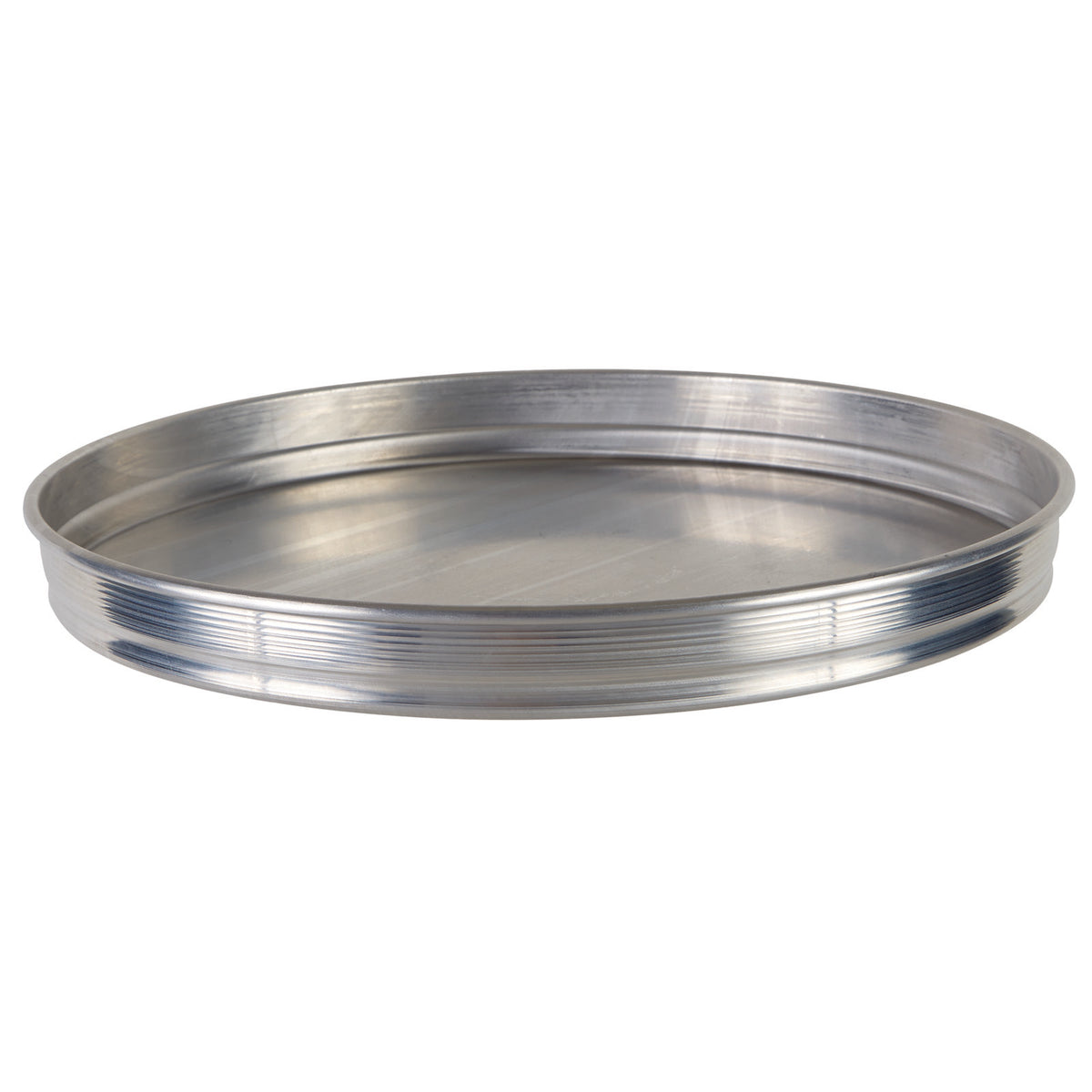 Winco APZK-1215 12" x 1.5" Deep Stackable Aluminum Pizza Pan, Round | aluminum (gauge unspecified)