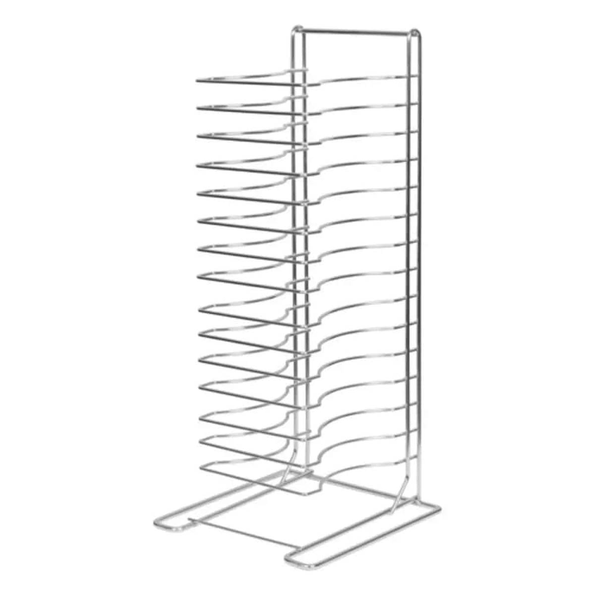 Winco APZT-1015 Countertop Aluminum Pizza Pan Rack,15 Pans
