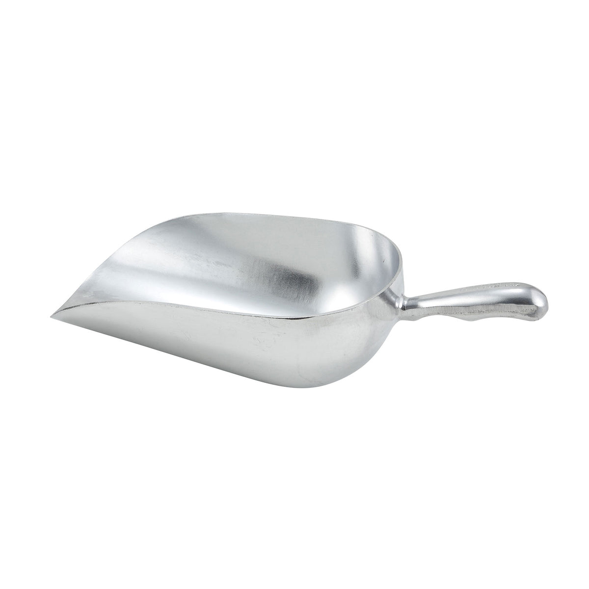 Winco AS-85 One-Piece Aluminum Scoop - 85 oz. (hand wash only) | 64 - 86 oz