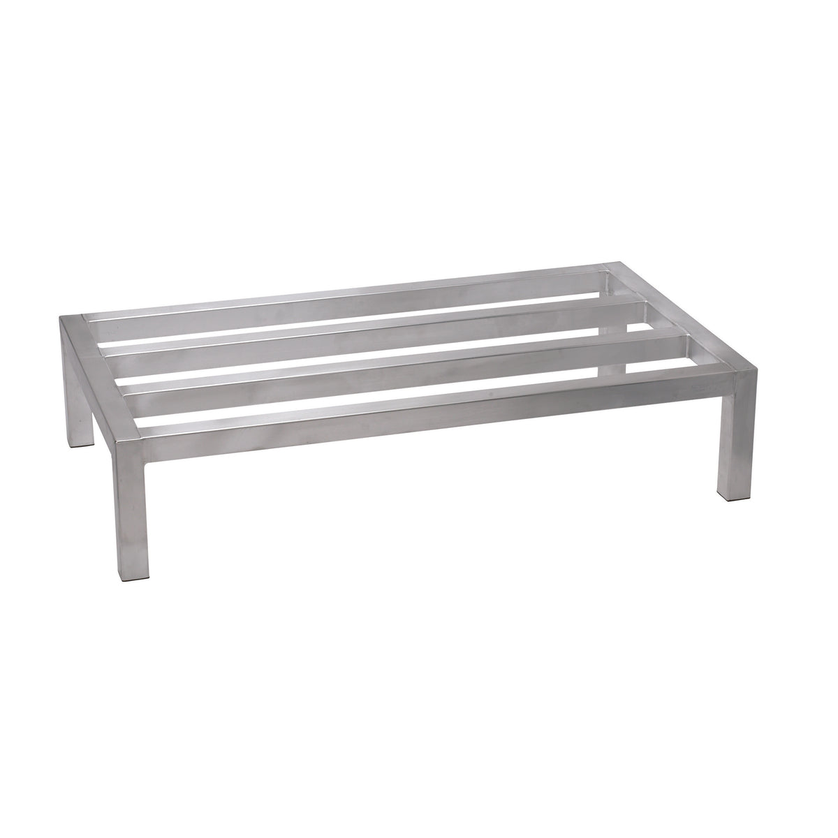 Winco ASDR-1424 Aluminum Stationary Dunnage Rack w/ 1200 lb Capacity - 14“ x 24" x 8" | 250 - 1200 lb