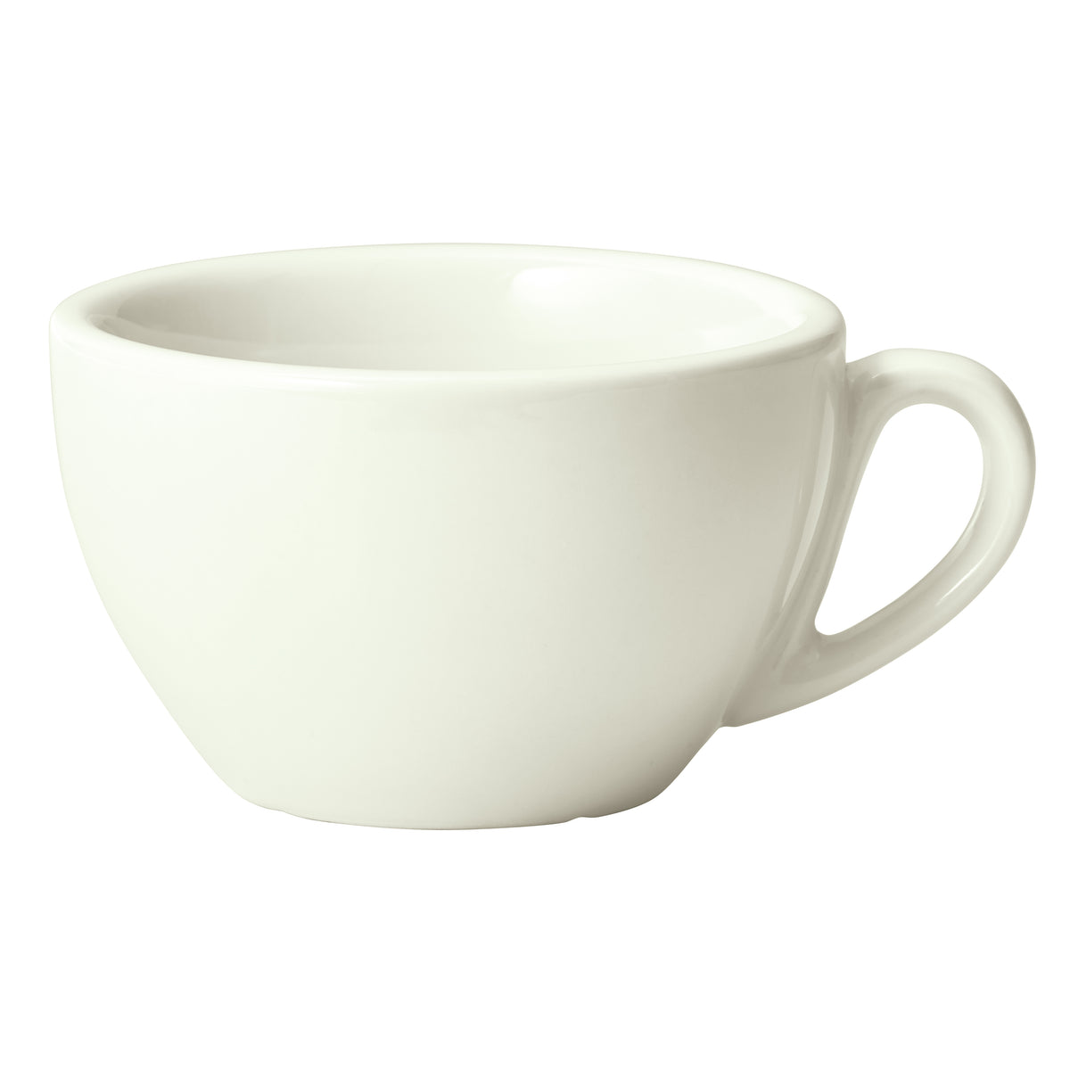Winco BCC-75S-AW China Cup, 7.5 Oz (3-3/4" W x 3-3/4" D x 2" H) White Porcelain, Stackable - 1 Dozen | 5 - 7 oz