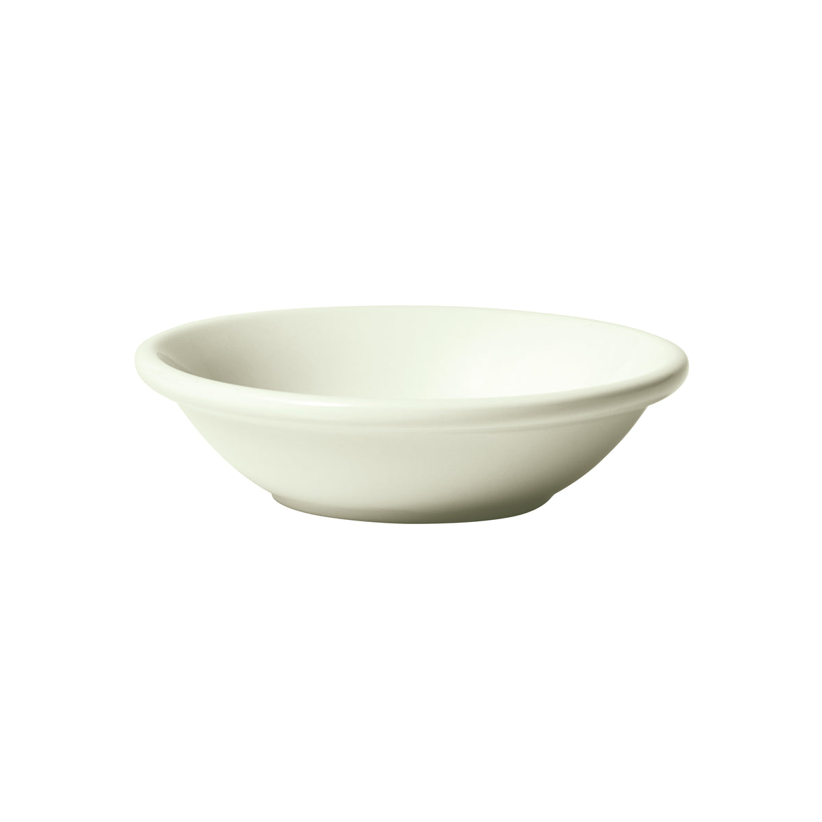 Winco BFD-35RE-AW 4" Round Porcelain Fruit Bowl, 3.5 oz, American White, 4.5" Dia, 1" Ht - 1 Dozen