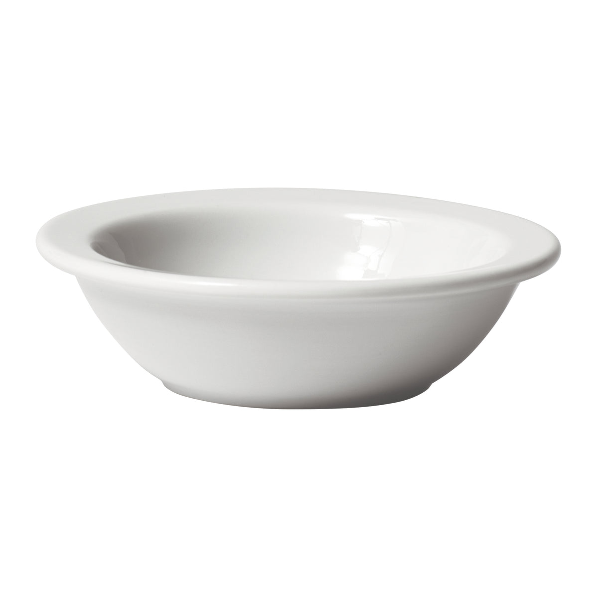 Winco BFD-5NR Birkhall Fruit Dish, 5 oz, 4-3/4" Dia x 1"H, Round Narrow-Rim Porcelain, White - 1 Dozen