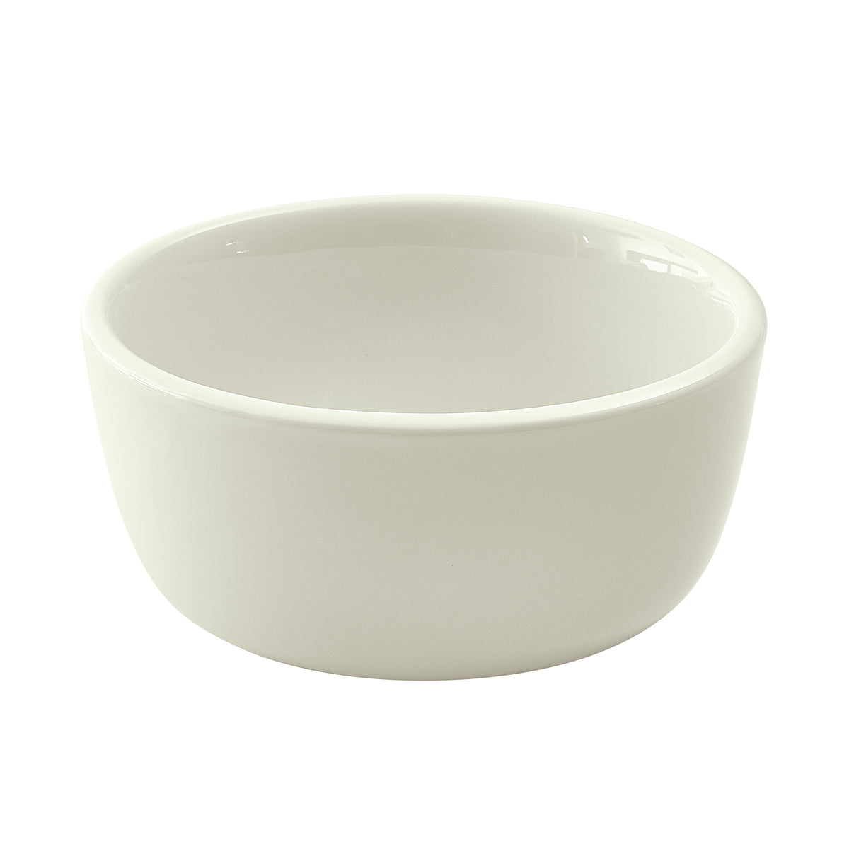 Winco BJB-95-AW 9.5 Oz Round Porcelain Bowl, 4" Dia x 2.25" Ht, American White Finish - 1 Dozen