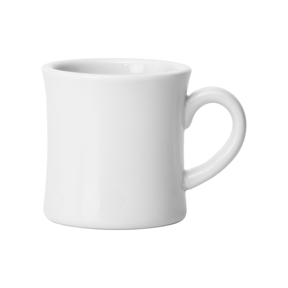 Winco BMC-12 Bulawayo Mug, 12-13 oz, 3.5" Dia x 4" H, Round White Porcelain - 1 Dozen | 12 - 13 oz