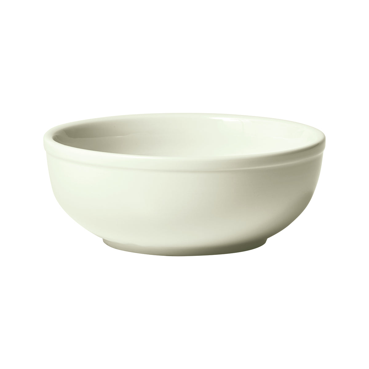 Winco BNR-15-AW 15 oz Round Porcelain Bowl, American White, 5" Dia x 2.5" H, Nappy Style - 1 Dozen
