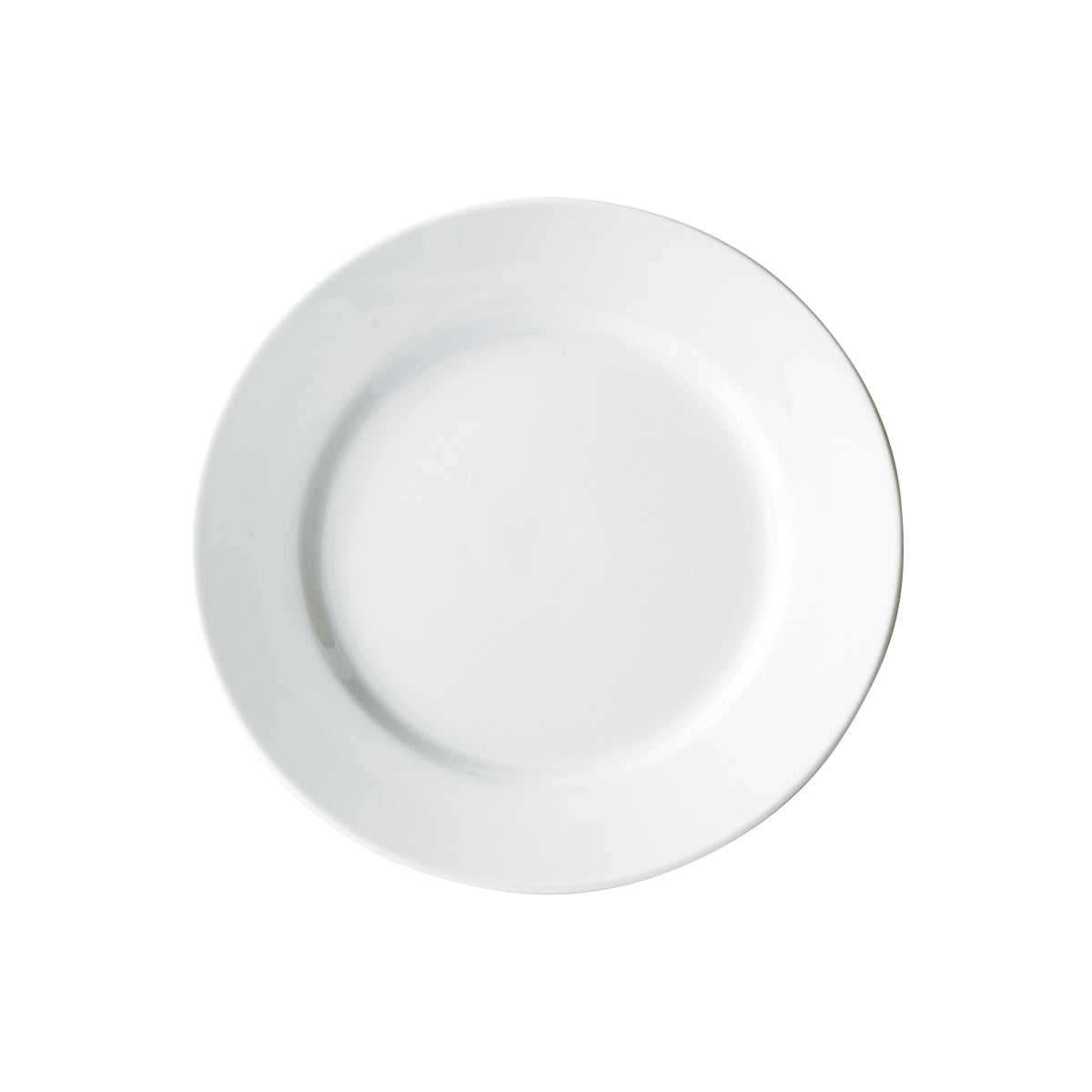 Winco BPR-105RE Birkhall Porcelain Plate, 10-1/2" Dia x 1" H, Round Rolled Edge, White - 1 Dozen