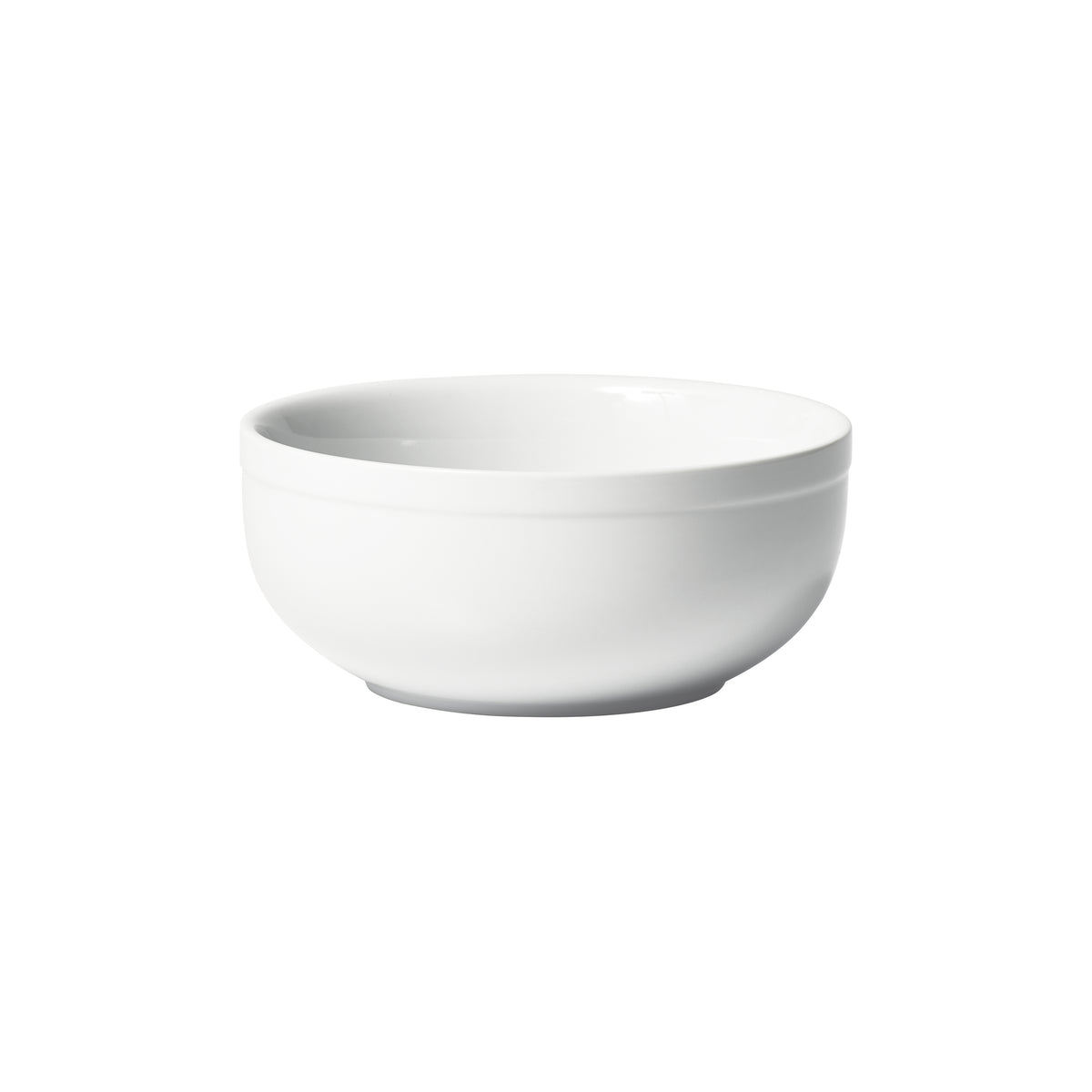 Winco BPSB-20 Round Porcelain Salad & Pasta Bowl, 6" Dia x 2-1/2" H, 20 oz, White - 1 Dozen