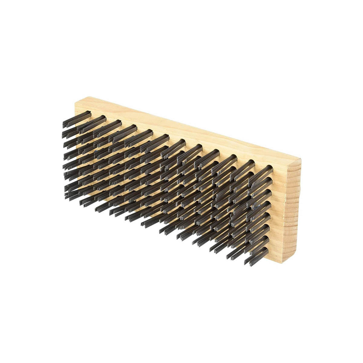 Winco BR-9 Butcher Block Brush with Steel Bristles | 9.25" Wide