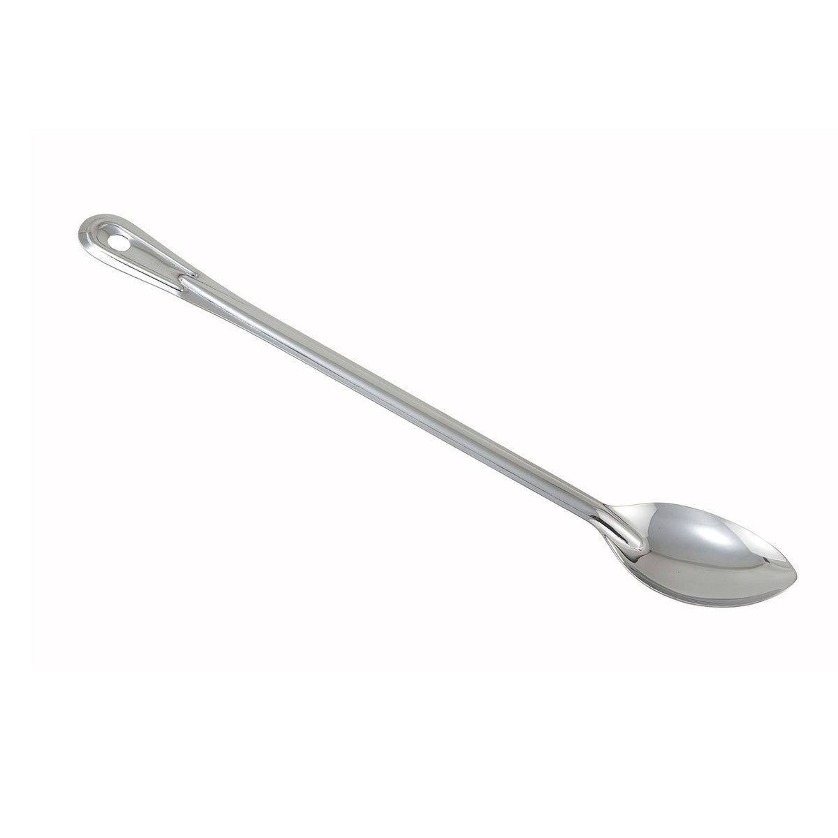 Winco BSOT-18 18" Solid Heavy Duty Basting Spoon w/ 1.5 mm Stainless Steel