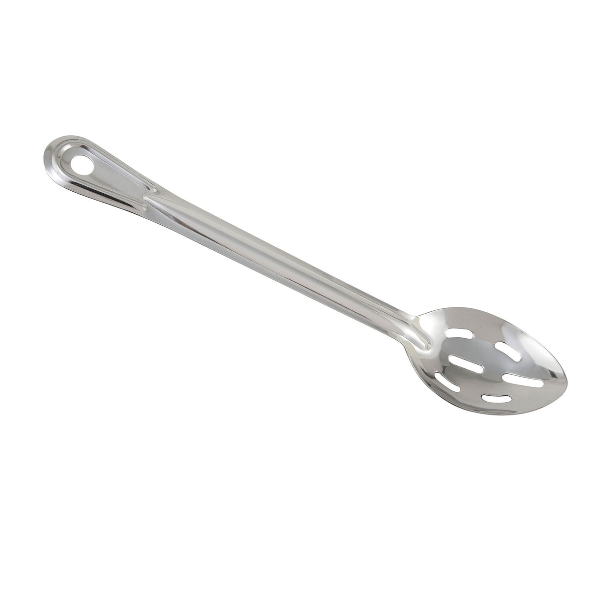 Winco BSST-13 13" Steel Basting Spoon with 1.5 mm Stainless Steel