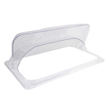 Winco C-DPF1 Full-Size Polycarbonate Flip-Open Display Dome Flip Cover | plastic / poly -