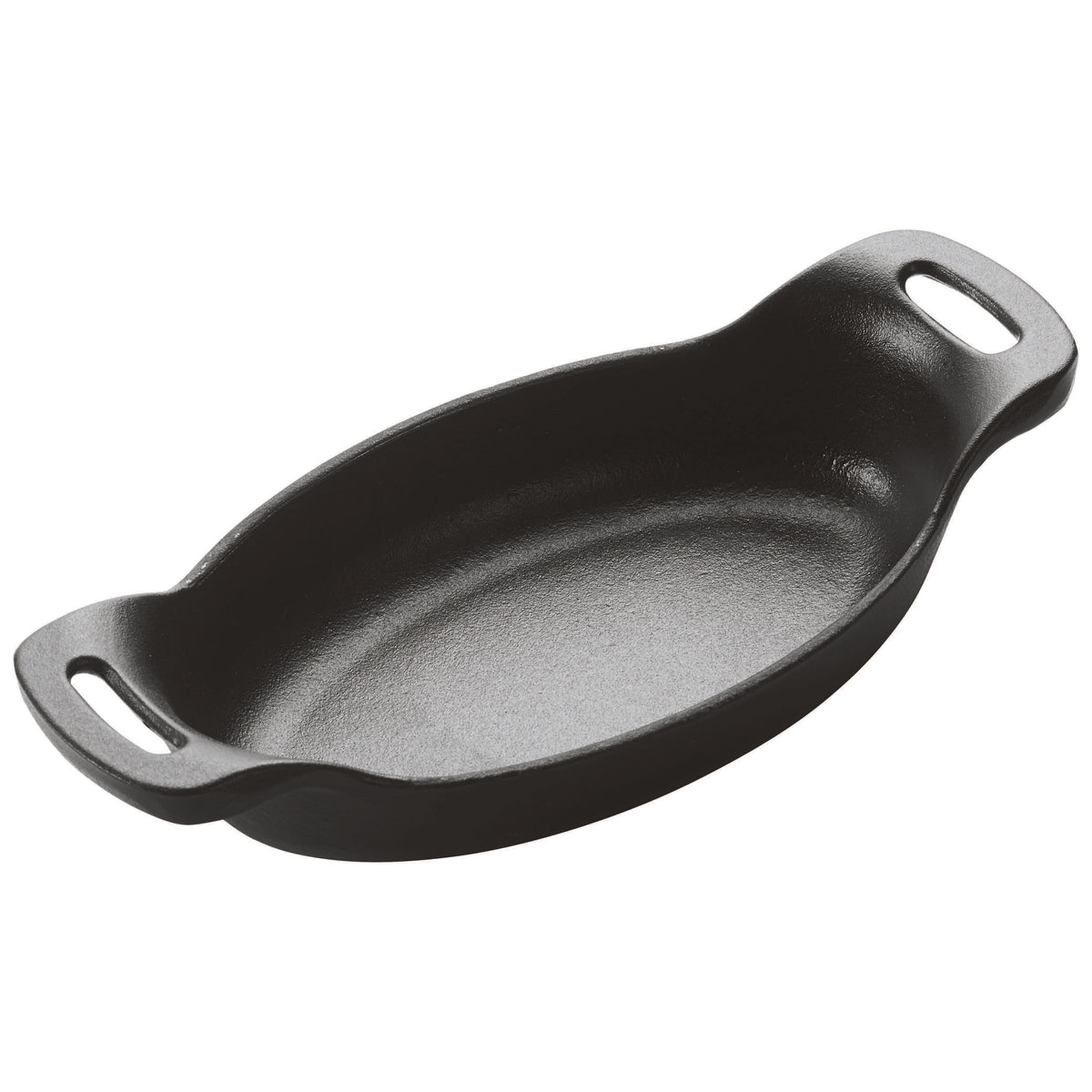 Winco CASM-6O FireIron 9 oz. Mini Induction Server with Matte Black Enamel / Cast Iron | 1 - 16 oz