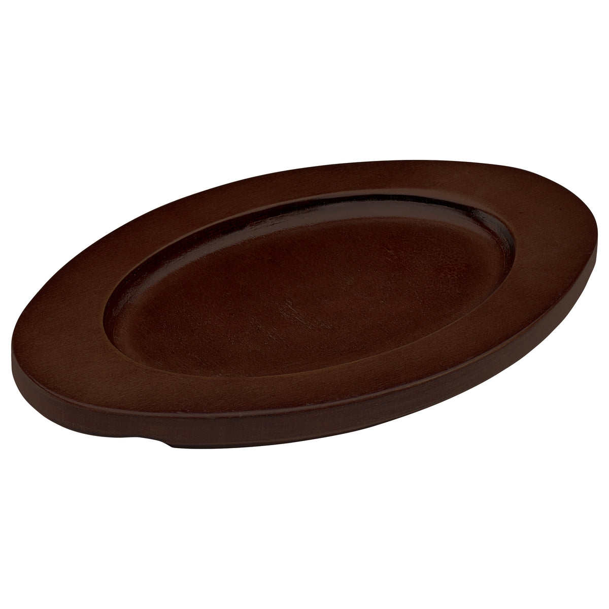 Winco CASM-6OUL Oval 6" x 9" Wood Underliner with Dual Contoured Handles for CASM-6O