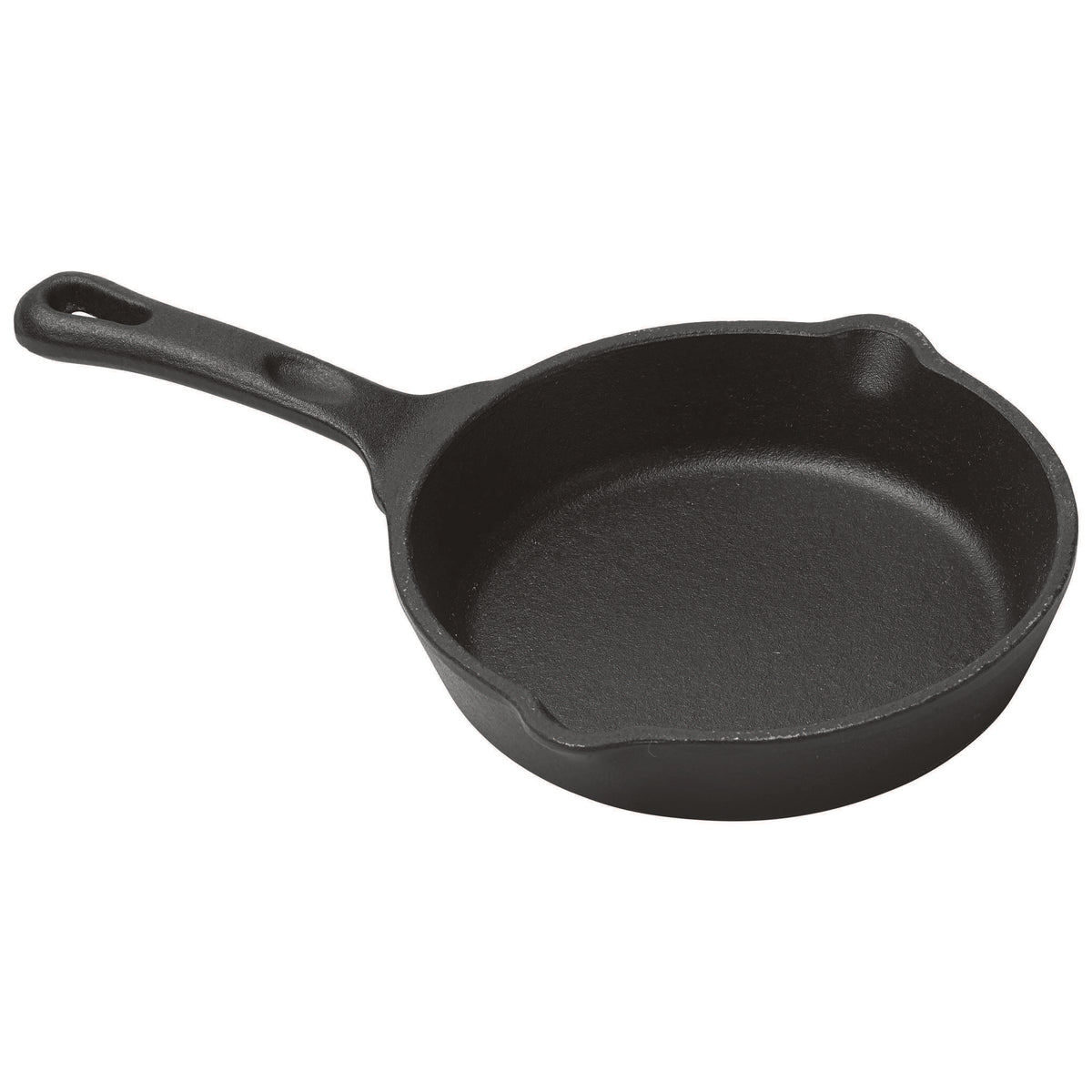 Winco CAST-5 FireIron 7-1/4 oz. Mini Induction Skillet w/ Matte Black Enamel - Cast Iron | 1 - 16 oz