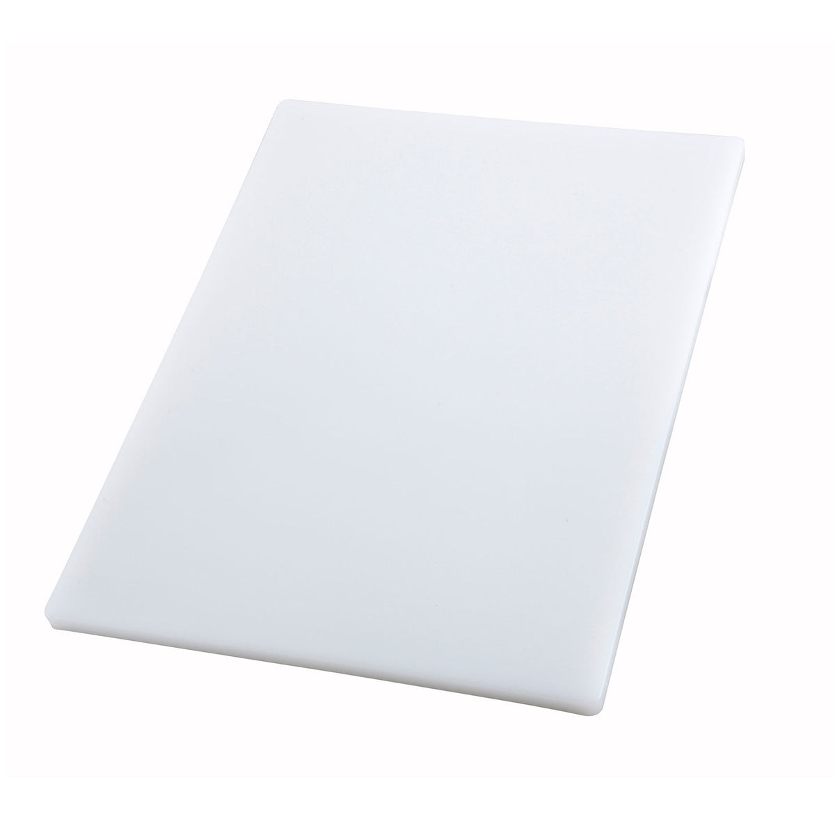 Winco CBH-1824 24" x 18" x 3/4" Plastic Cutting Board, White
