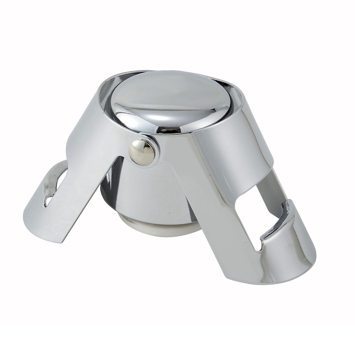 Winco CBS-1 Champagne Bottle Stopper, 1-3/8" Dia., Chromed Steel, High-Gloss Finish | chrome plated