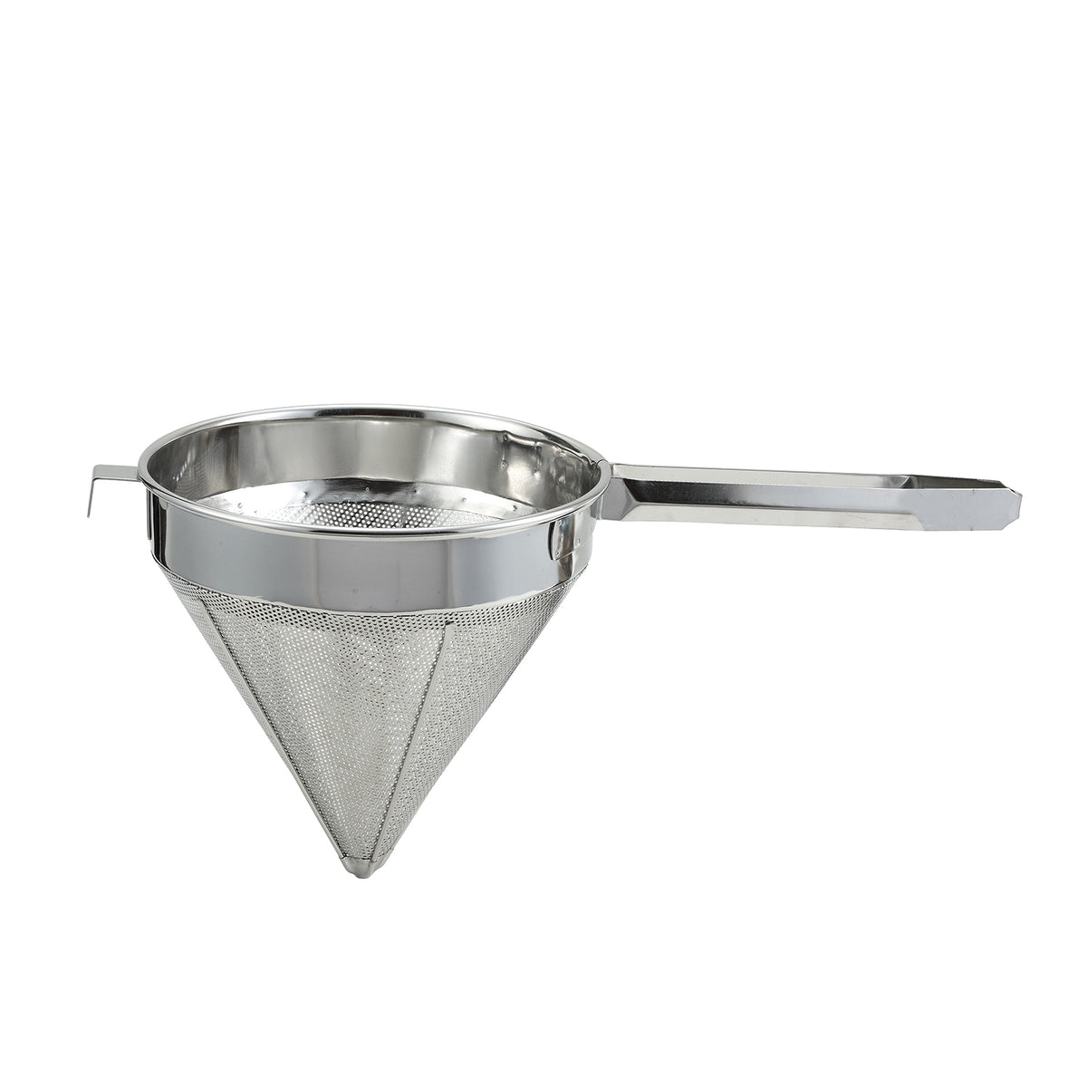 Winco CCS-12F 12" Fine China Cap Strainer, Fine, Welded Handle, 18/8 Stainless Steel