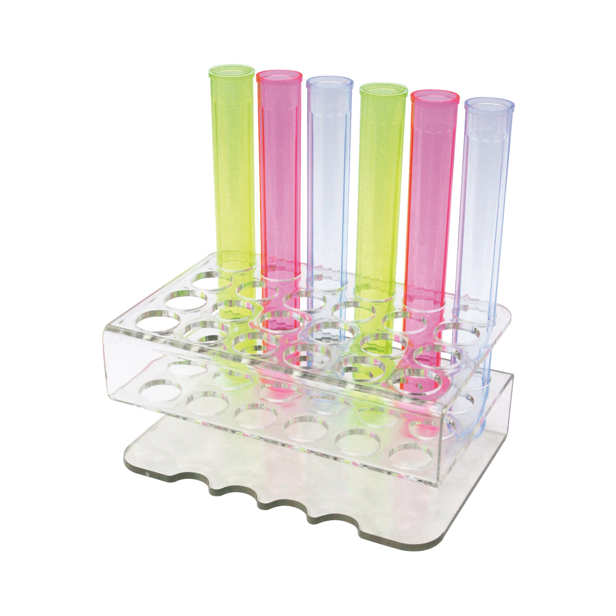 Winco CR-1600 Bar Maid, Shooter Tube Rack, 24 Holes, Clear