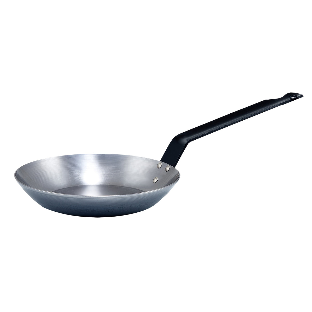 Winco CSFP-8 8-5/8" Induction Polished Carbon Steel French Style Fry Pan