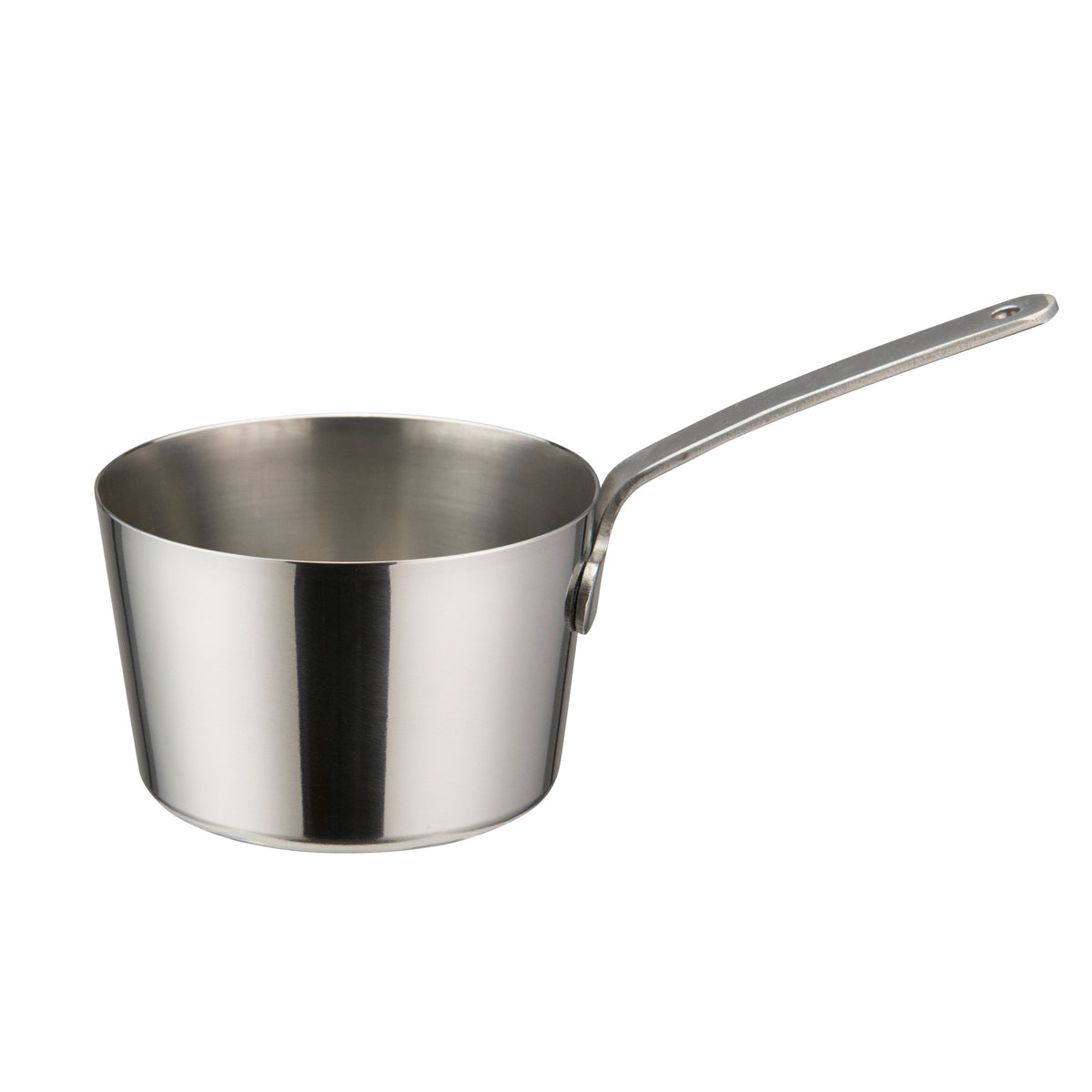 Winco DCWB-101S S4 Oz. Tapered 2-3/4" Diameter Mini Sauce Pan Serving Dish with Handle | 1 - 16 oz