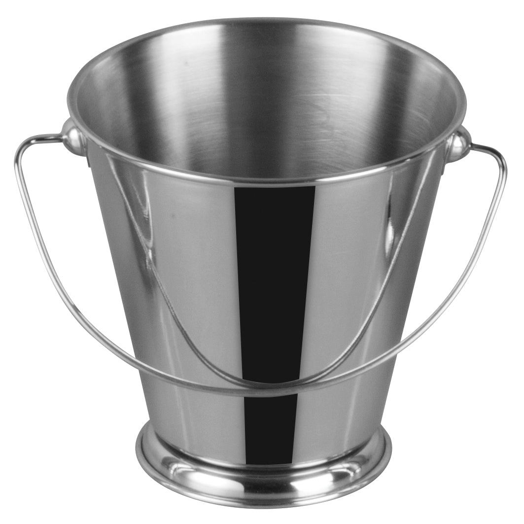 Winco DDSA-107S 5" x 5" Stainless Steel Mini Pail with Handle | 1 qt (and under)