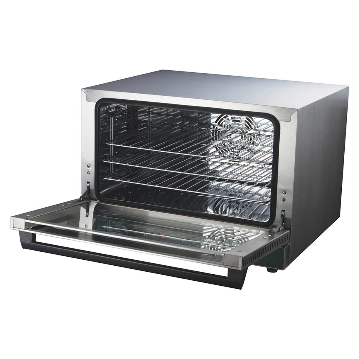 Winco ECO-250 Single Deck Countertop Electric Convection Oven w/ Manual Controls, Qt.er-Size | 18.75" Wide