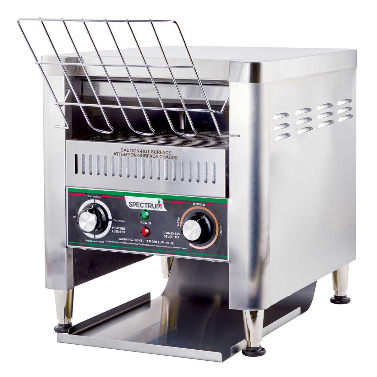 Winco ECT-700 Countertop Conveyor Toaster w/ 700 Slices/Hour, Variable Conveyor Speed | 14.63" Wide