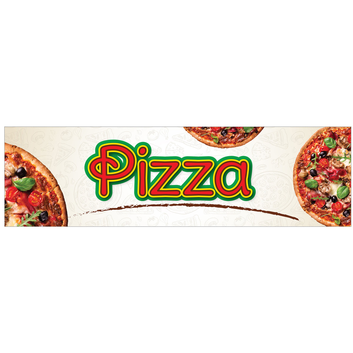 Winco EDM-2PZS Pizza Sign, 5-3/4"H, For Edm-2, Plastic