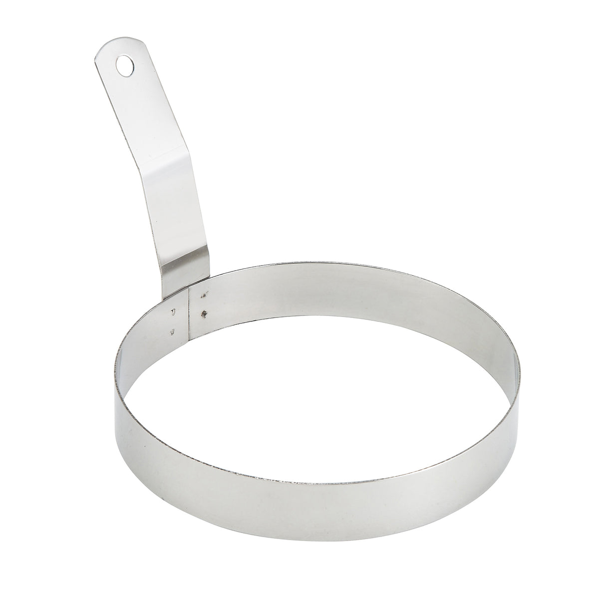 Winco EGR-6 6" Round Stainless Steel Egg Ring with Handle