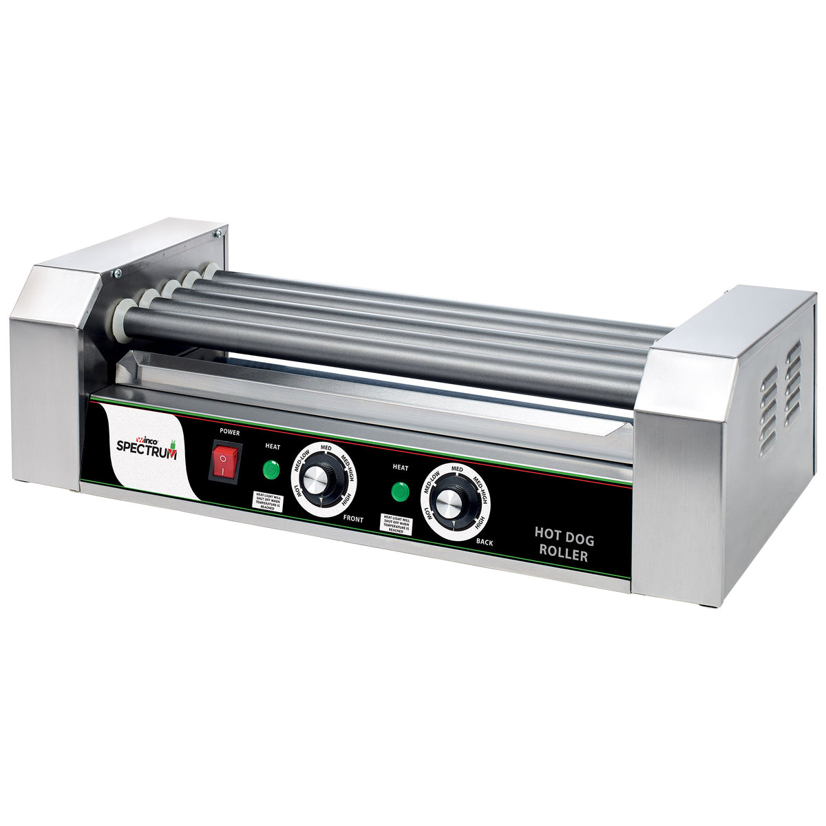 Winco EHDG-5R Spectrum RollsRight Commercial Roller Grill w/ 12 Hot Dogs Capacity | 23" Wide
