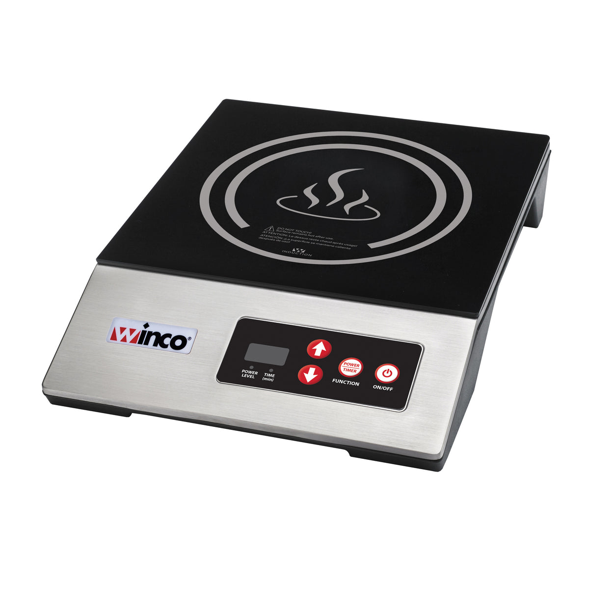 Winco EIC-400E Countertop Induction Cooker w/ Easy-Touch Control Pad, Ceramic Glass Surface | 11.75" Wide