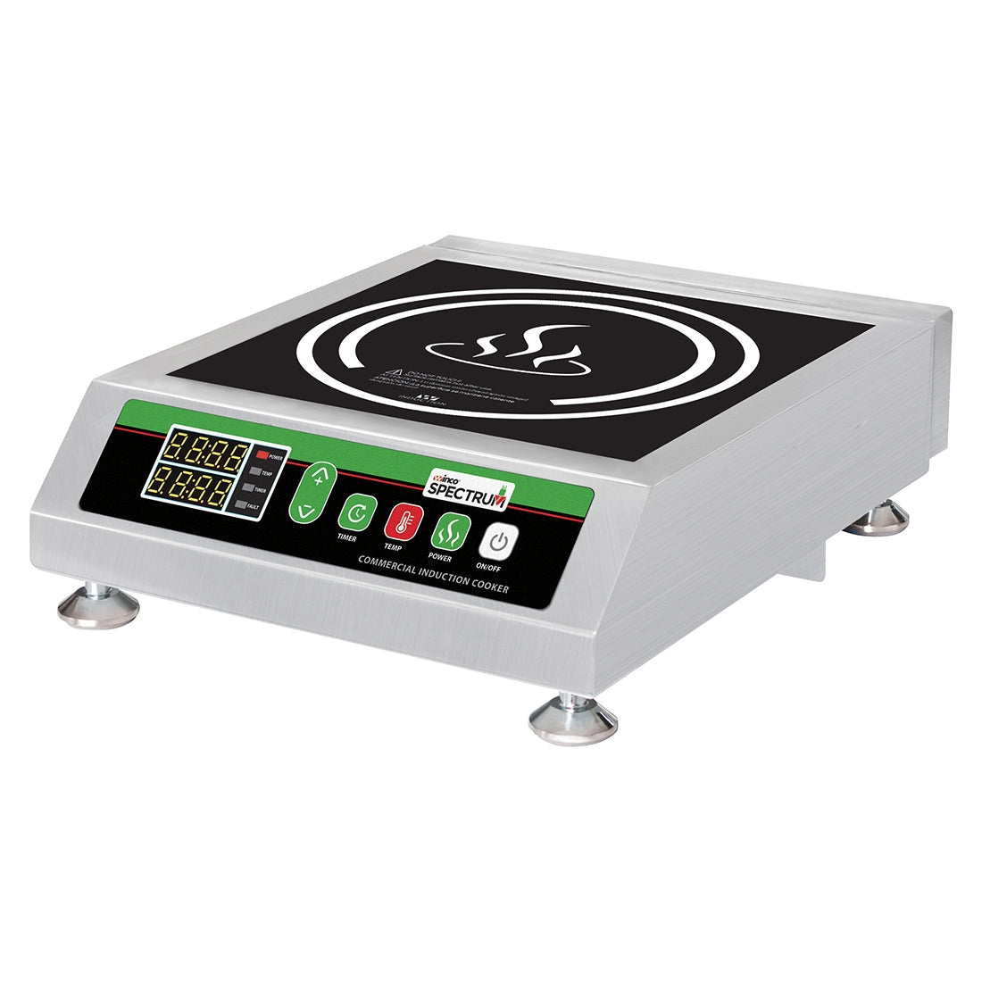 Winco EICS-18C 14" Countertop Induction Cooker w/ Digital Controls, Ceramic Glass Surface