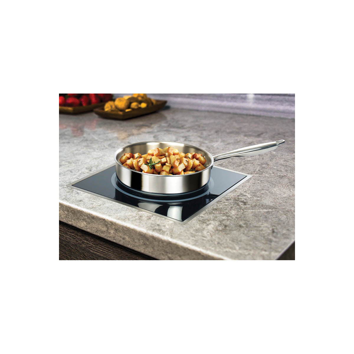 Winco EIDS-18 12" Built-In/Drop-In Induction Cooker w/ Digital Controls, Ceramic Glass Surface