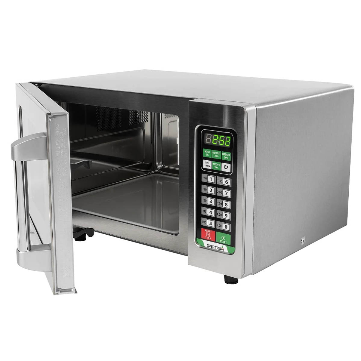 Winco EMW-1000ST 1000-Watt Commercial Microwave Oven w/ 0.9 cu ft Capacity, Touch Control | 0.9 - 1.1 cu. ft. capacity