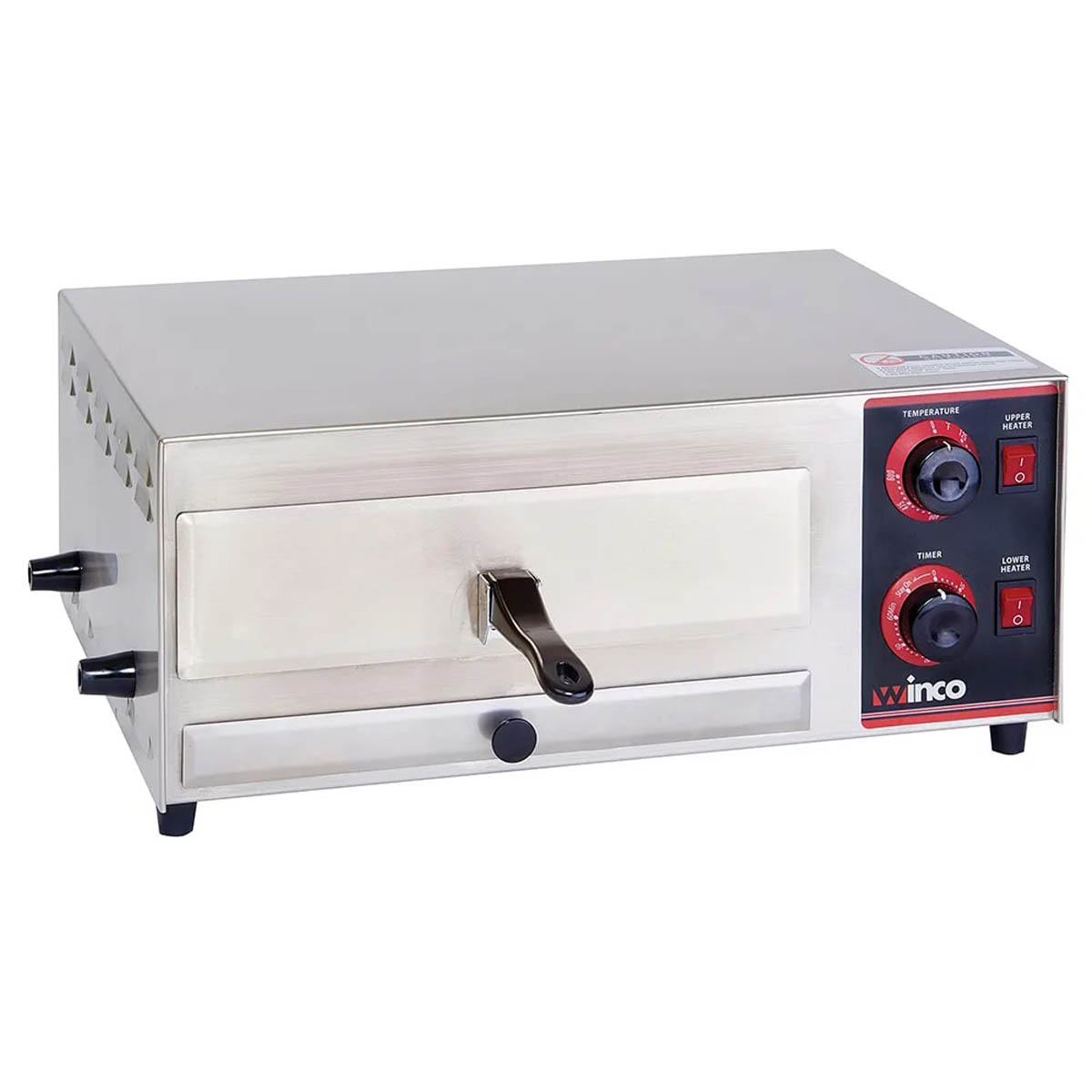 Winco EPO-1 20" Electric Countertop Single-Deck Pizza Bake Oven w/ (1) 12" Pizza Capacity