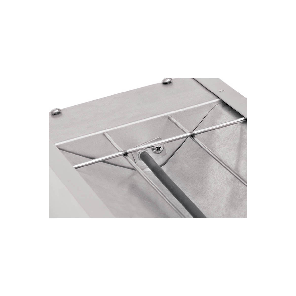 Winco ESH-48 48" Unlighted Strip Heater, Single 1.1kW 120V Rod, Embossed Steel/Aluminum Body - Set