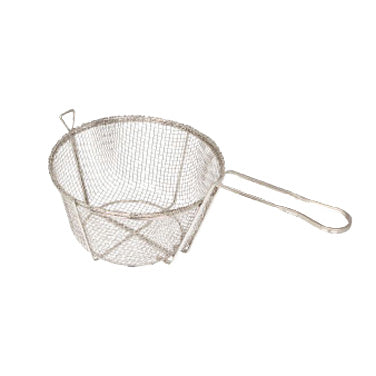 Winco FBR-8 8 1/2" x 4 1/4" Round Coarse Mesh Fry Basket | aluminum housing