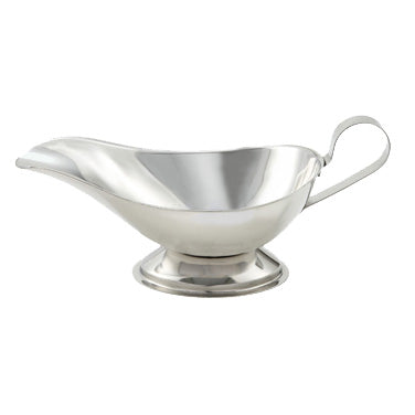 Winco GBS-10 10 oz. Stainless Steel Gravy Boat w/ Handle | stainless steel (unspecified)