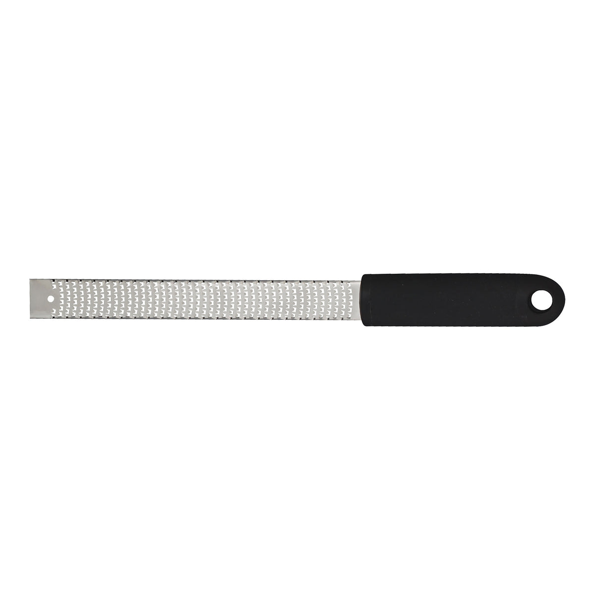 Winco GT-105 13" Stainless Steel Fine Blade Grater w/ Black Soft Grip Handle