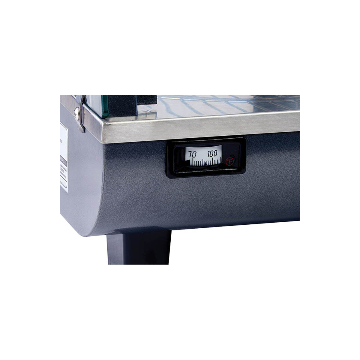 Winco HDM-13 Heated Display, 13.5" Wide, 3 Shelves, 2 Doors, 85-195°F Thermostat, 120V 800W - Set