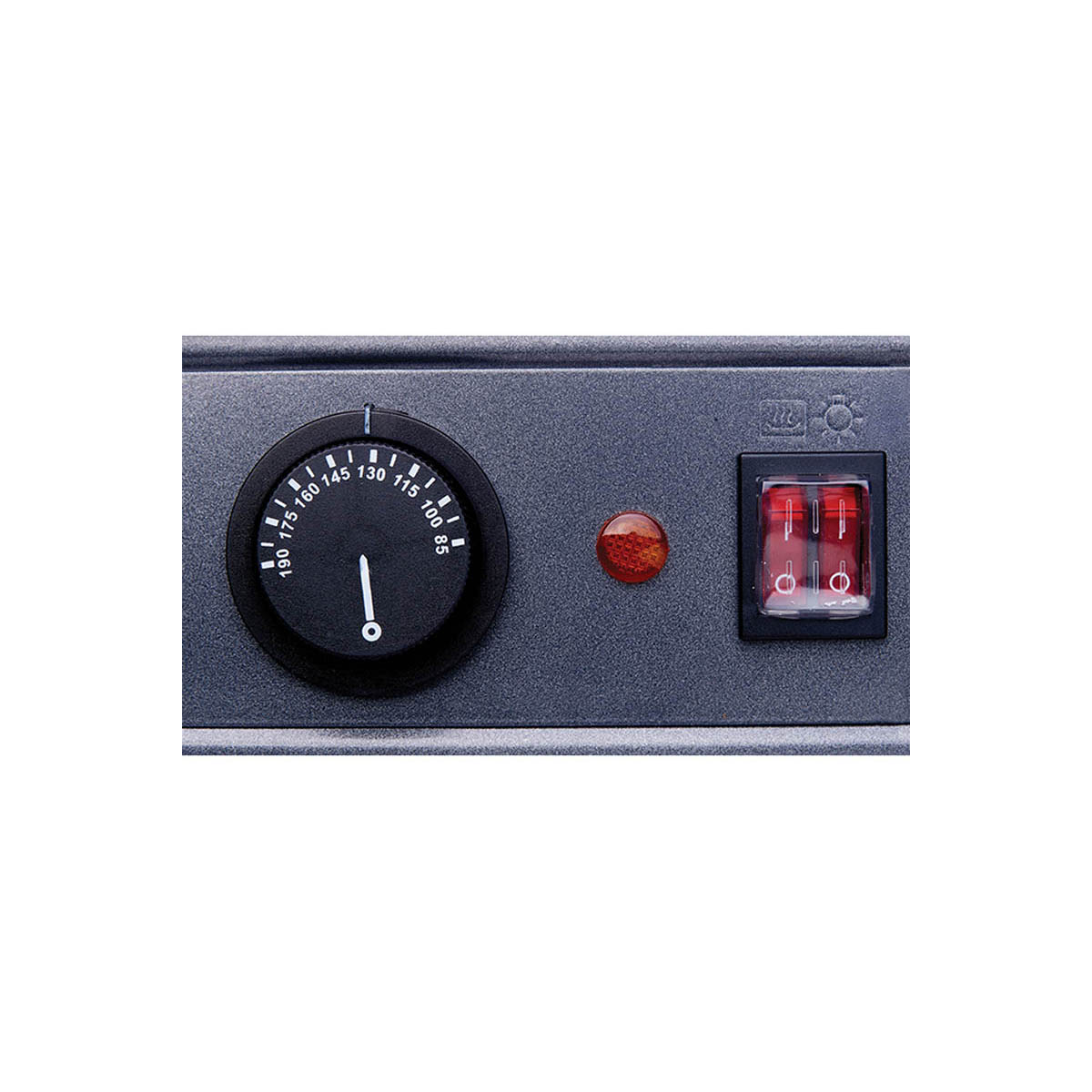 Winco HDM-13 Heated Display, 13.5" Wide, 3 Shelves, 2 Doors, 85-195°F Thermostat, 120V 800W - Set