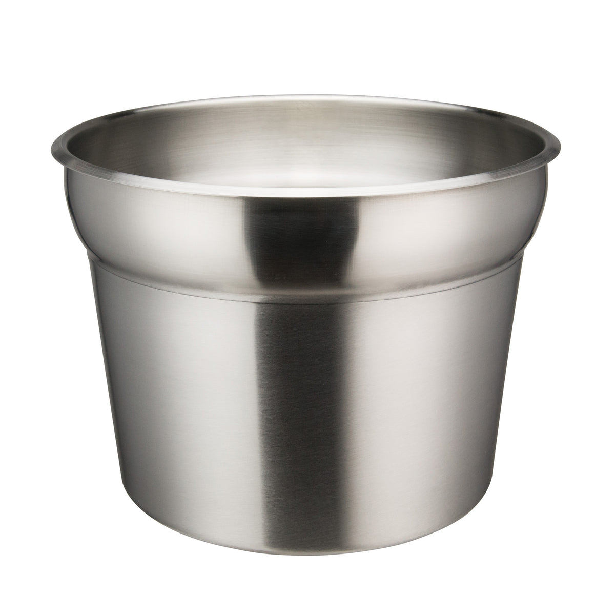 Winco INSN-11 Inset, 11 qt. (352 oz.), 11-1/2" X 9", Round, Stainless Steel | stainless steel (unspecified)