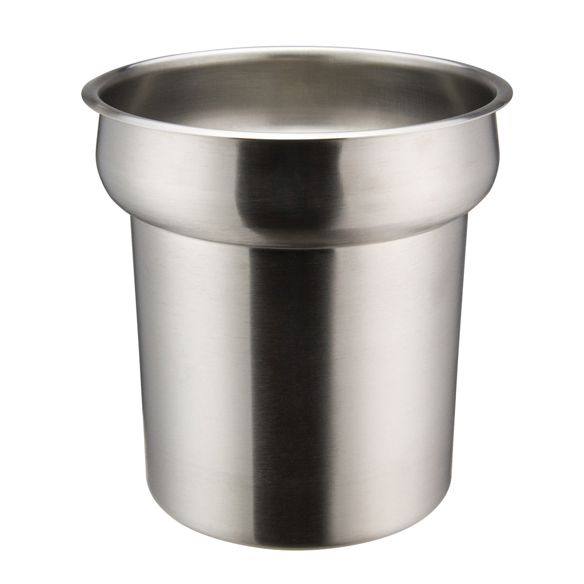 Winco INSN-4 Inset, 4 qt. (128 oz.), 7-1/2" X 7-1/2", Round, Stainless Steel | stainless steel (unspecified)