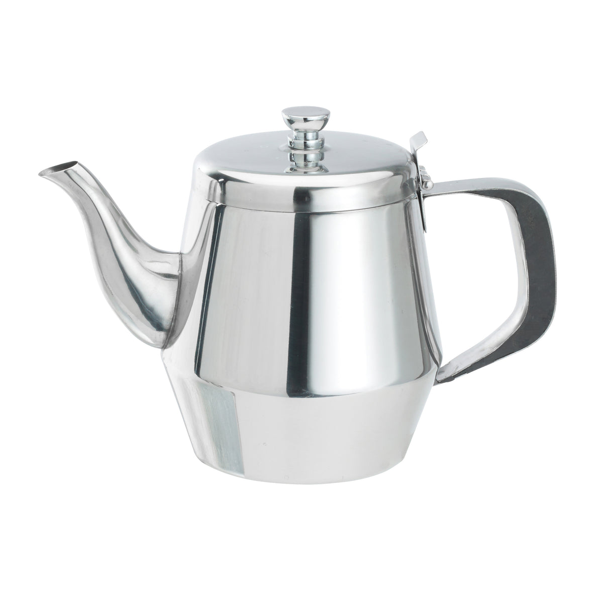 Winco JB2928 28 oz. Stainless Steel Gooseneck Teapot | 27 - 38 oz