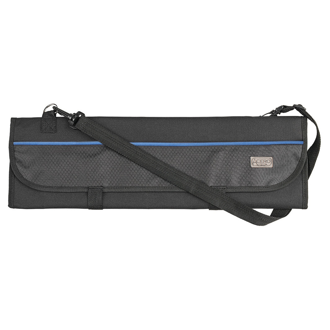 Winco KBG-8 Acero Black Polyester 8 Compartment Knife Bag, Polyester Exterior | 8 pc