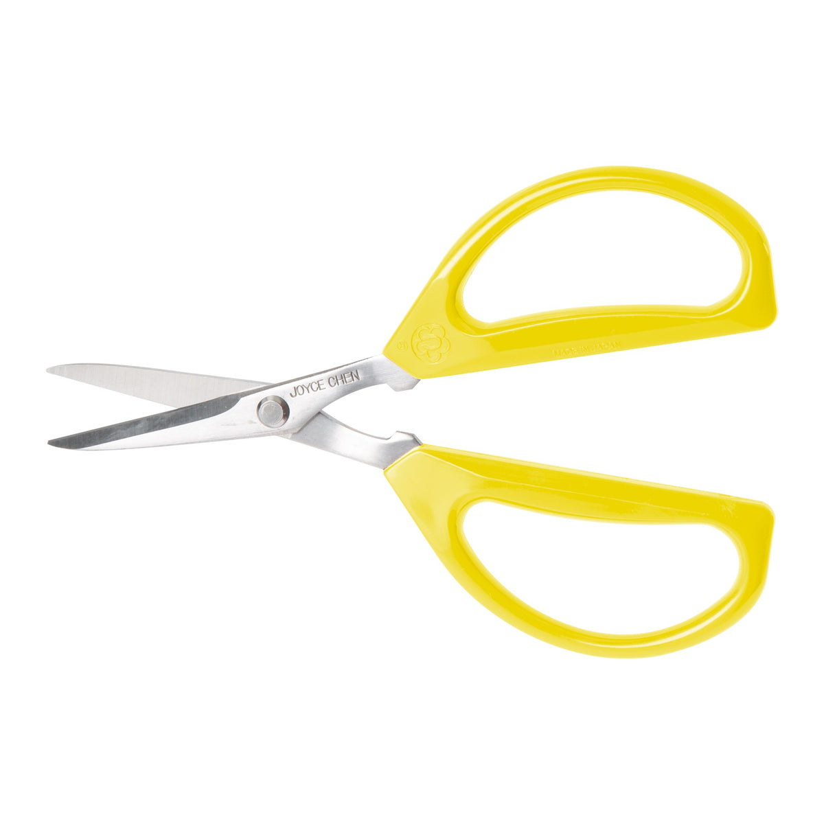 Winco KCHZ09007 Original Unlimited Kitchen Scissors with Yellow Handles, Joyce Chen Design - 2/Pack | 9.06" Wide