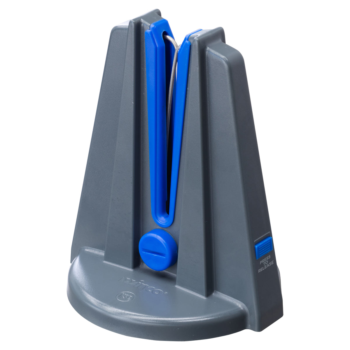 Winco KSP-6 Blade Station Hands Free Manual Knife Sharpener w/ Mounting Kit | 6.75" Wide